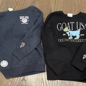 GOAT USA Kids Sweatshirts - Black and Navy